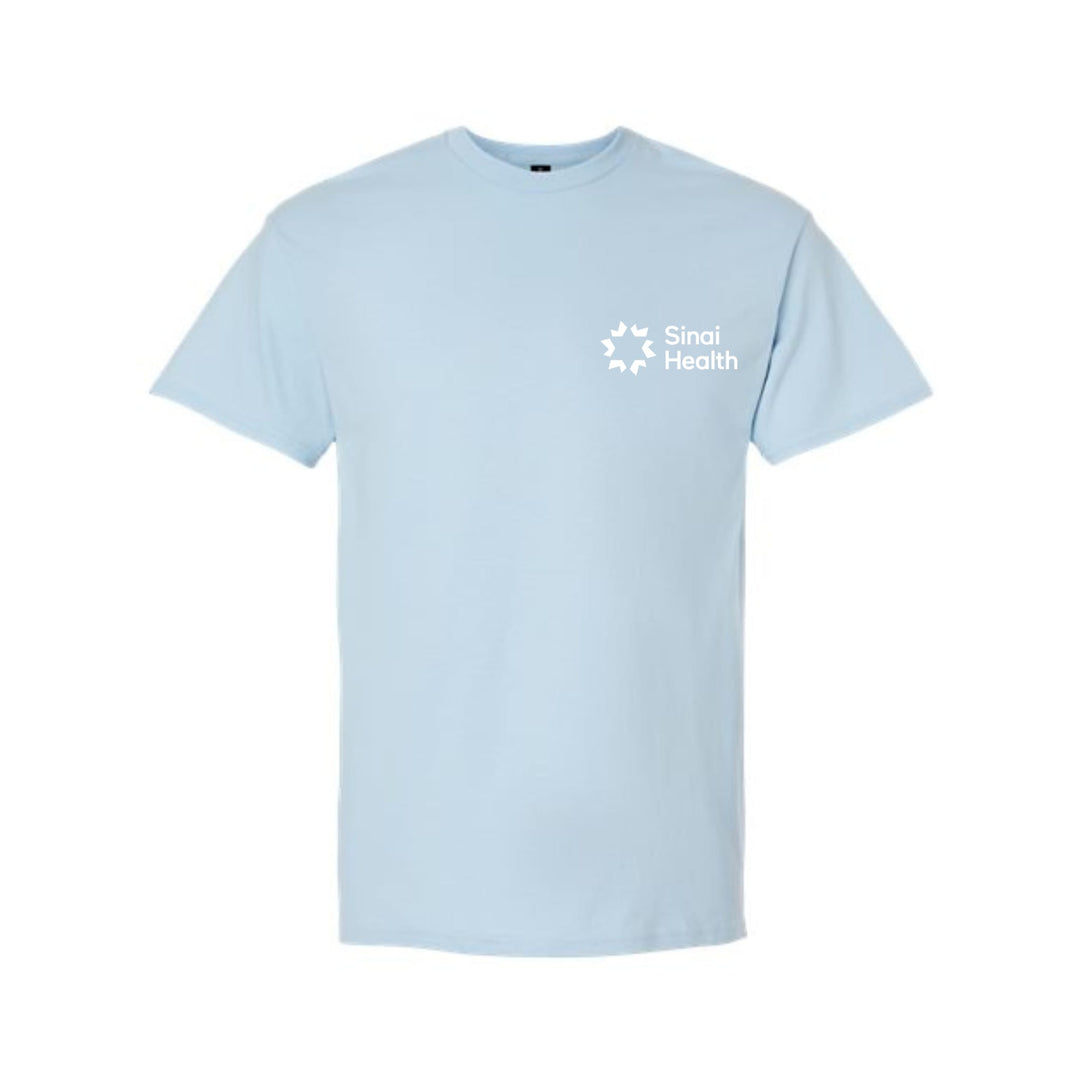 Sinai Health Unisex Crew Neck Cotton Tee (Light Blue)