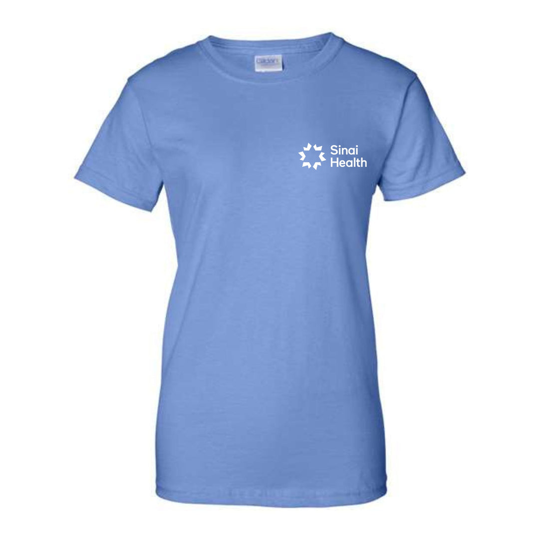 Sinai Health Fitted Crew Neck Cotton Tee (Pale Blue)