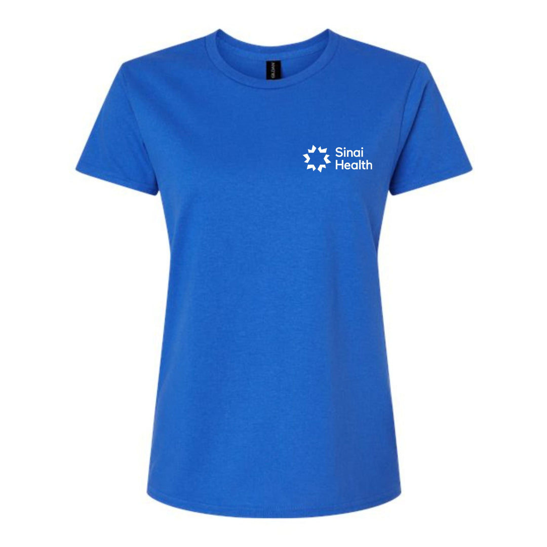 Sinai Health Fitted Crew Neck Cotton Tee (Royal Blue)
