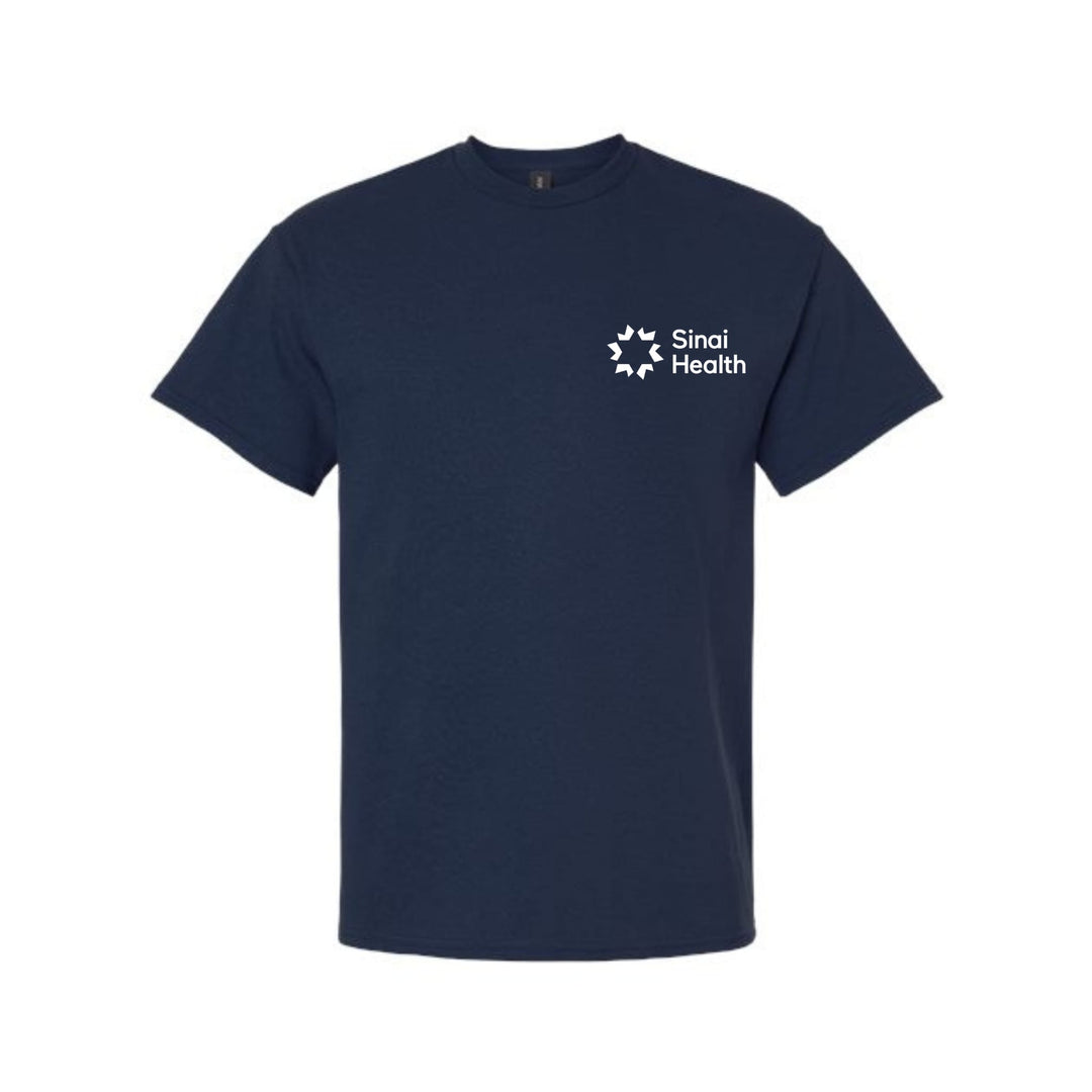 Sinai Health Unisex Crew Neck Cotton Tee (Navy Blue)
