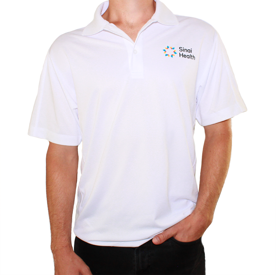 Sinai Health Men's Sport Polo (White)