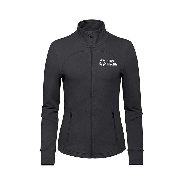 Sinai Health Women's Full-Zip French Terry Jacket (Black)