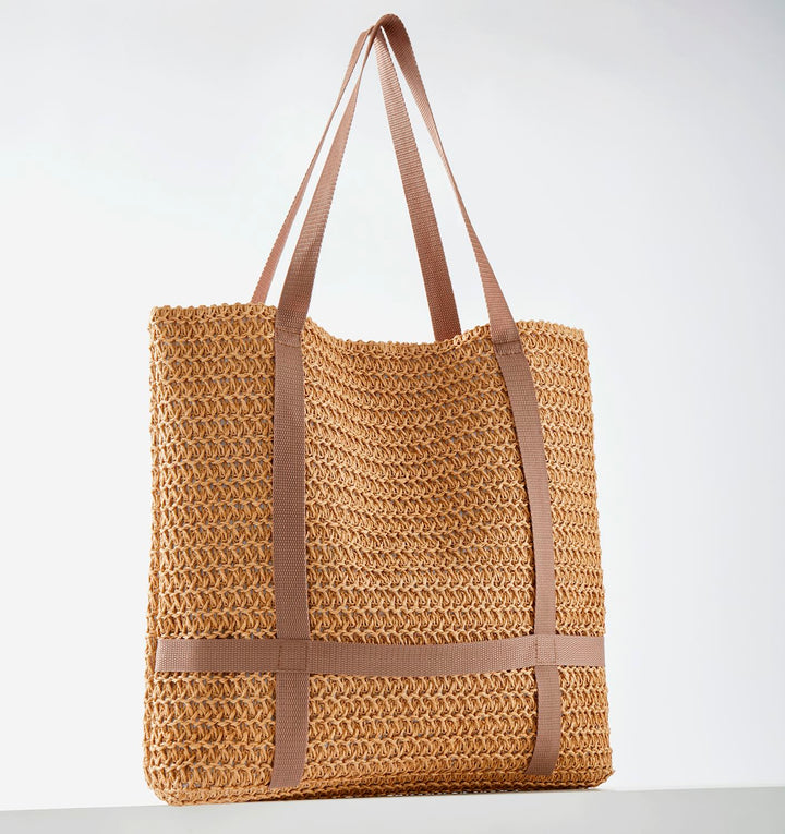 Straw Tote Bag - Multiple Colours
