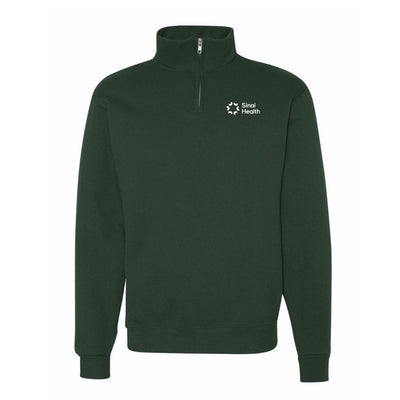 Sinai Health Branded Quarter-Zip Sweatshirt (Forest Green)