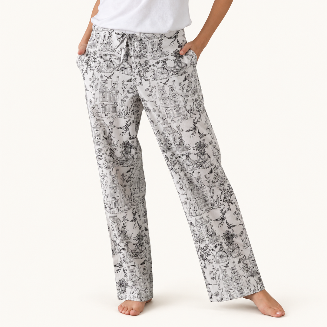 Toile Cotton Pajama Pant