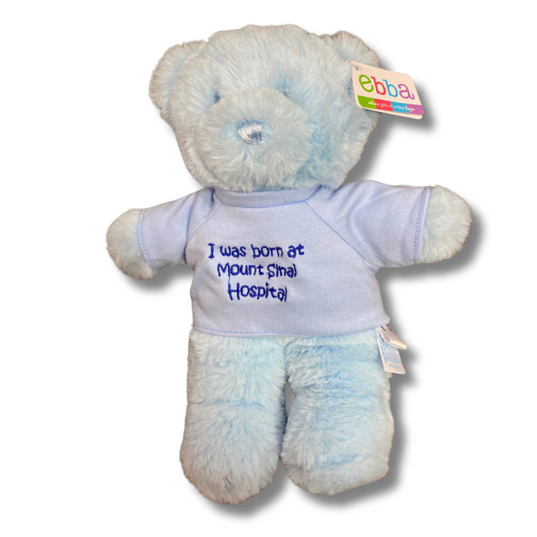 I Was Born at Mount Sinai Teddy Bear (Blue)