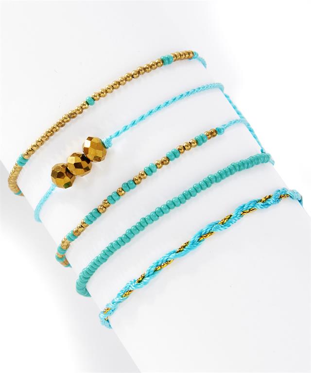 Handmade Cord Bracelets (Set of 6)