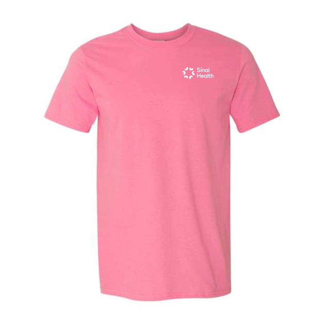 Sinai Health Crew Neck Cotton Tee (Azalea Pink)