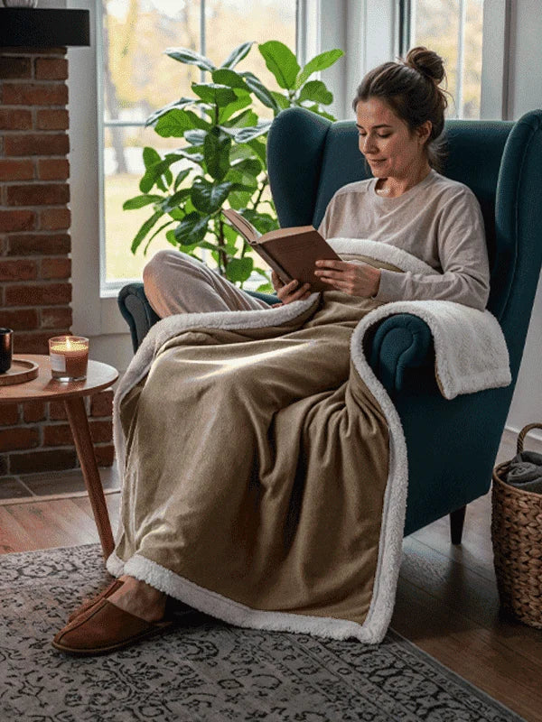Premium Sherpa Wrap Blanket/Throw