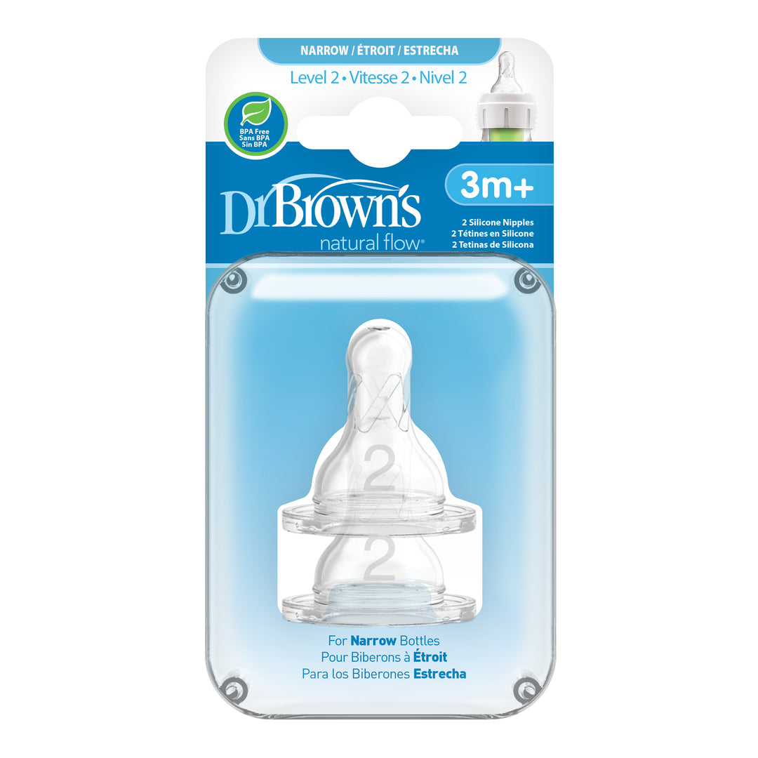 Dr. Brown's Level 2 Nipples - 2 pack