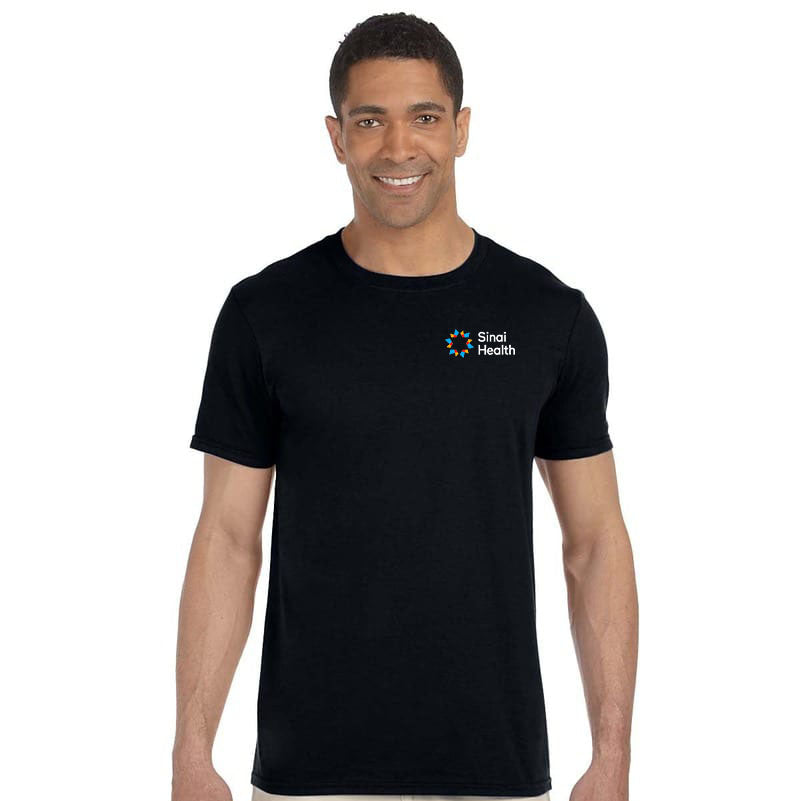 Sinai Health Unisex Crew Neck Cotton Tee (Black)