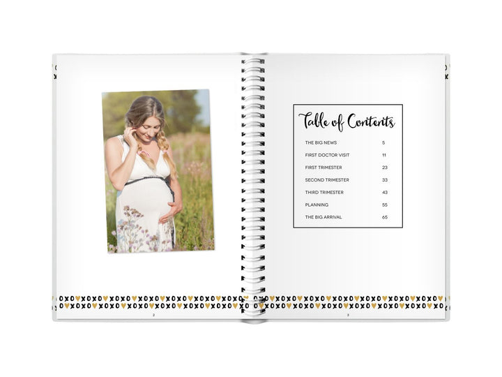 Pearhead Pregnancy Journal White/Black