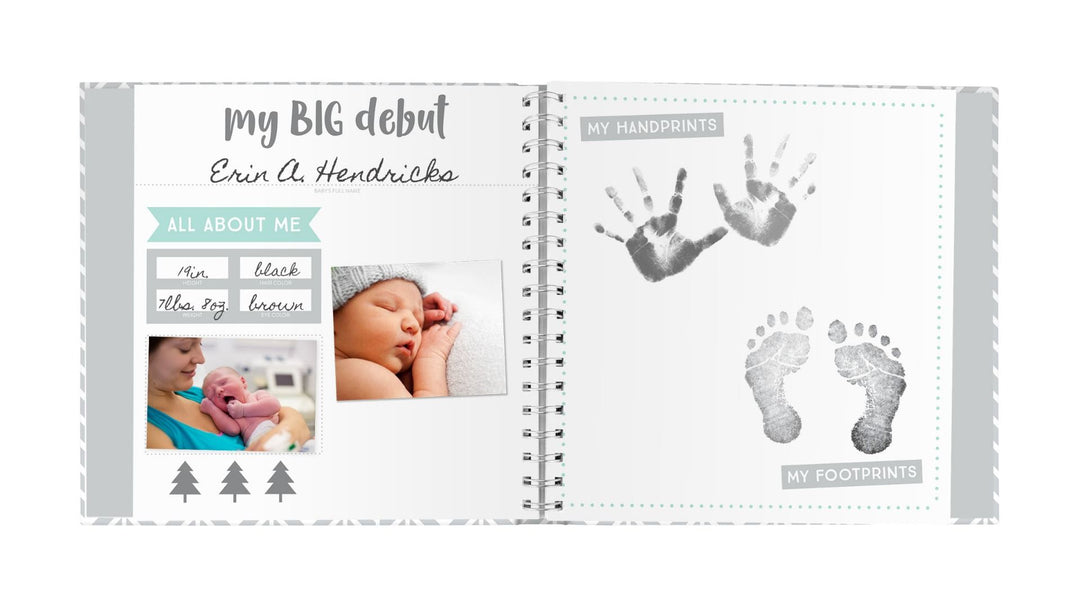 Pearhead Memory Book (White/Grey)