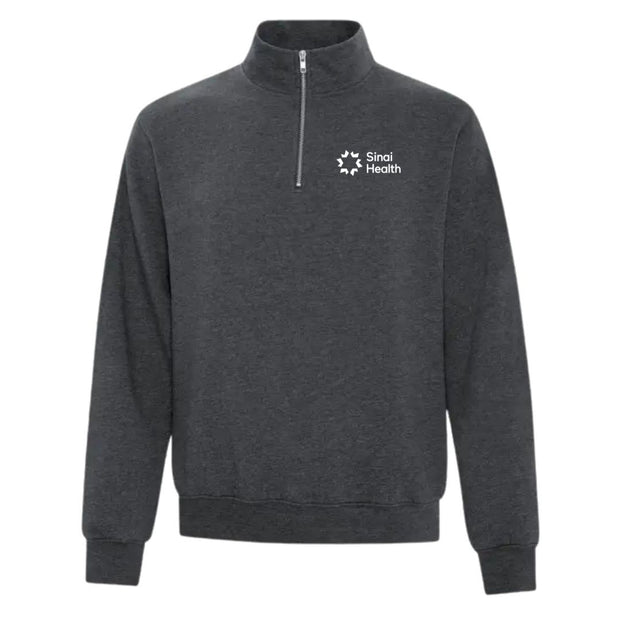 Sinai Health Branded Quarter-Zip Sweatshirt (Grey)