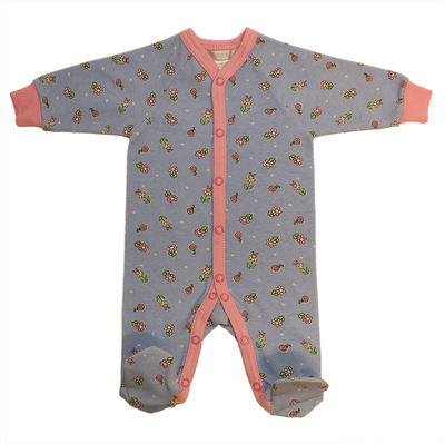 Itty Bitty Baby Preemie Sleeper (Pink/Blue Floral)