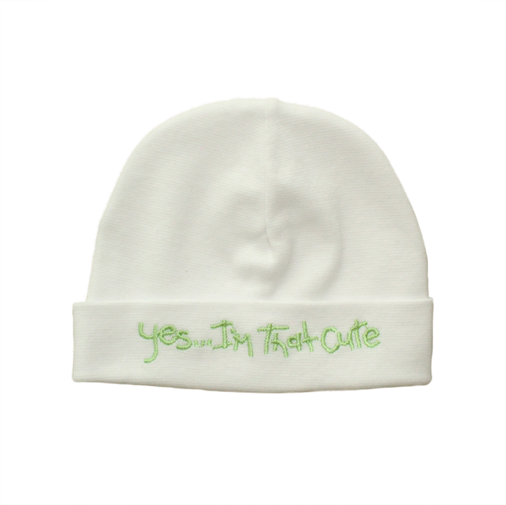 Itty Bitty Baby Embroidered Toques (White)