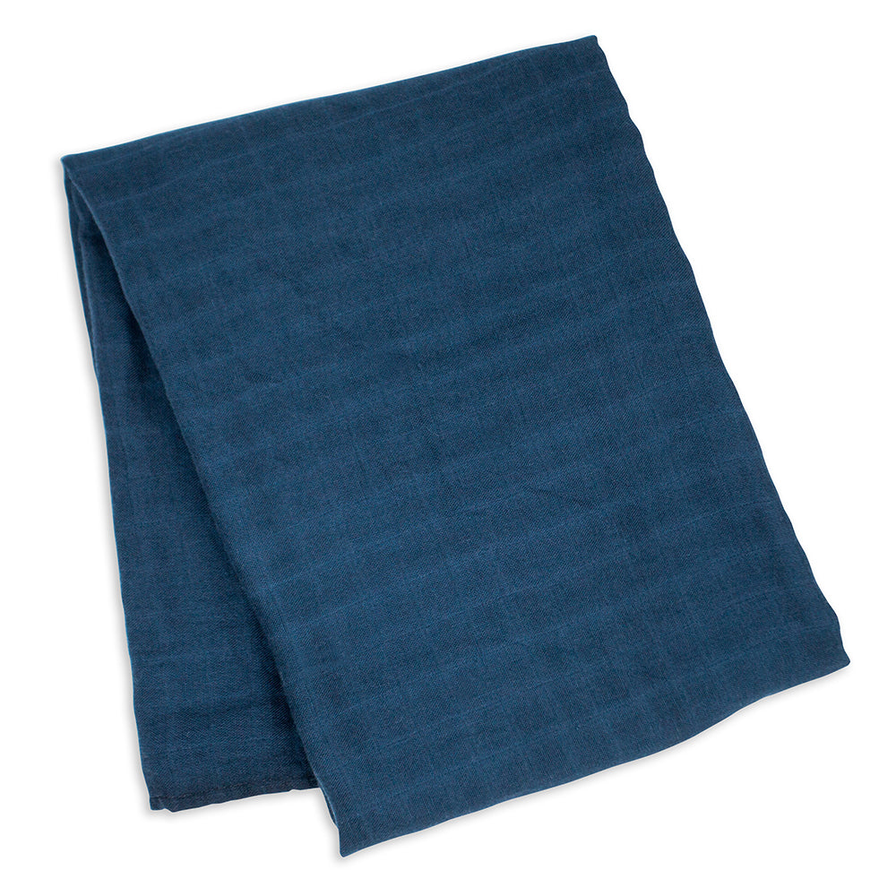 lulujo Bamboo Receiving Blanket (Navy)