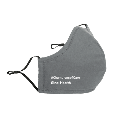 Sinai Health Cotton Mask #ChampionsofCare (Grey)