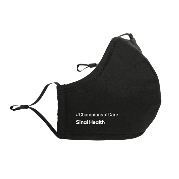 Sinai Health Cotton Mask #ChampionsofCare (Black)