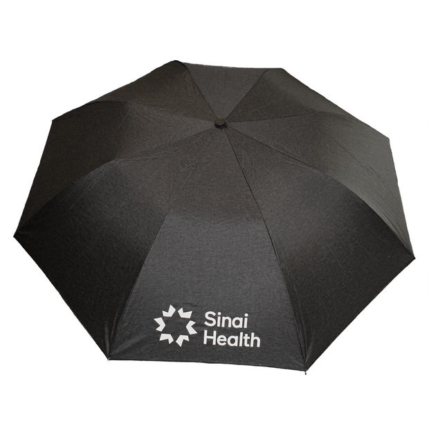 Sinai Health Windproof Folding Umbrella (Charcoal Heather)