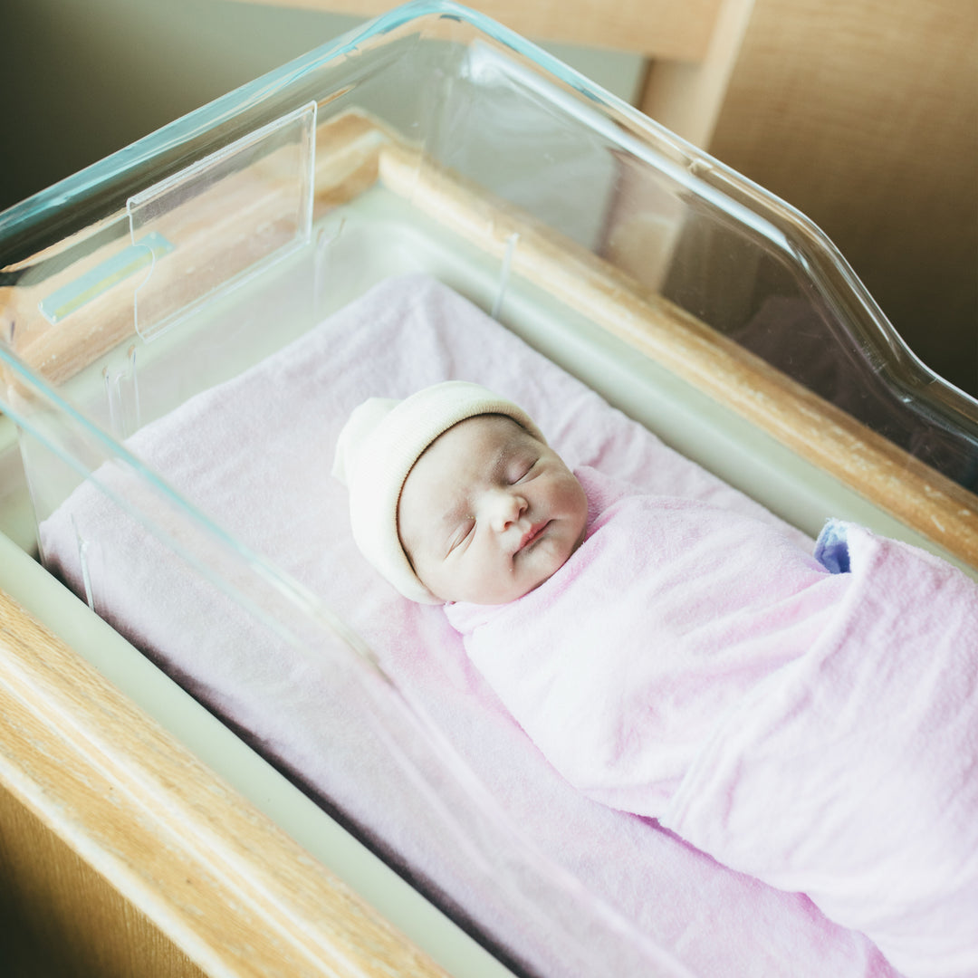 Reversible Hospital Receiving Blankets Set of Two - Pink/Blue