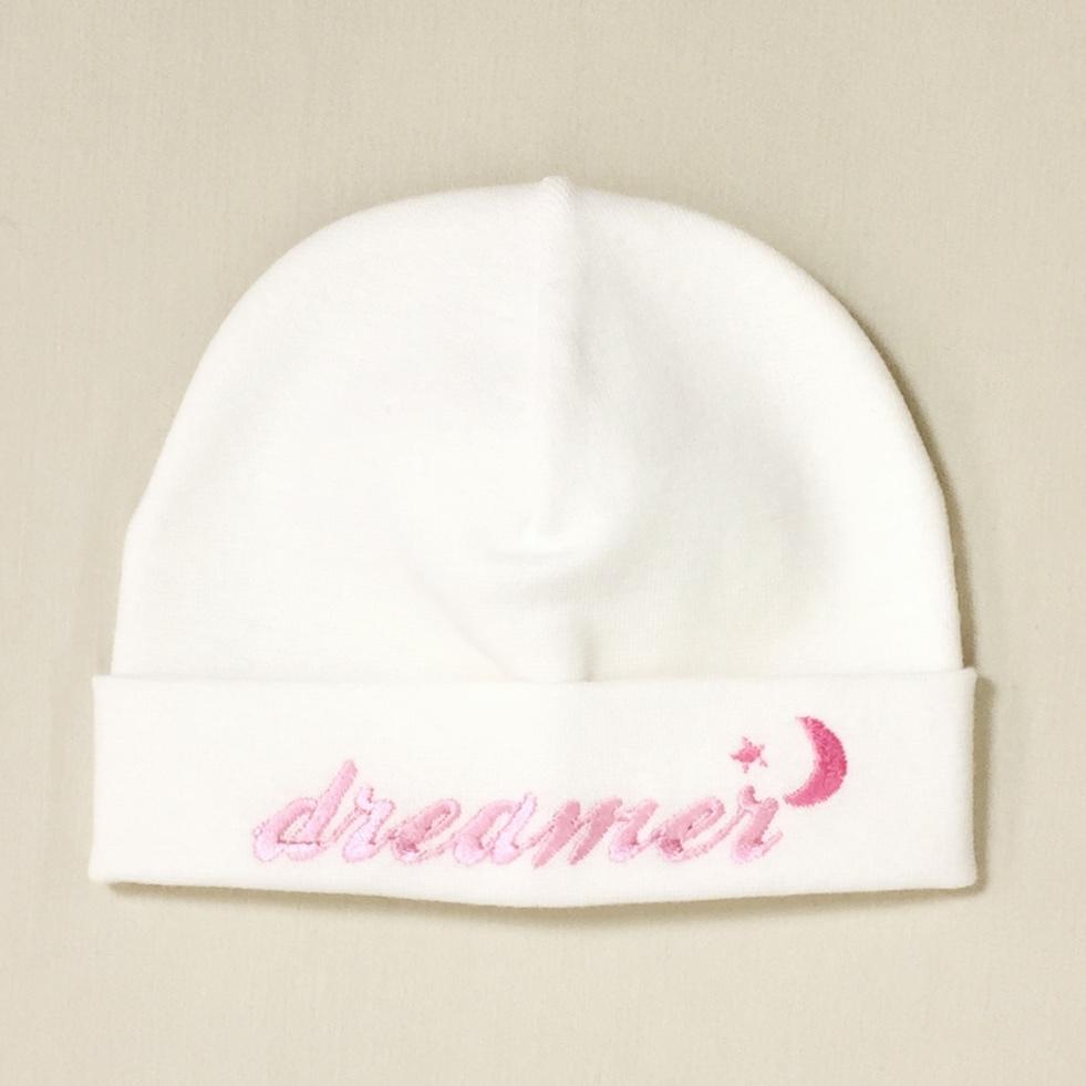 Itty Bitty Baby Embroidered Toques (White)