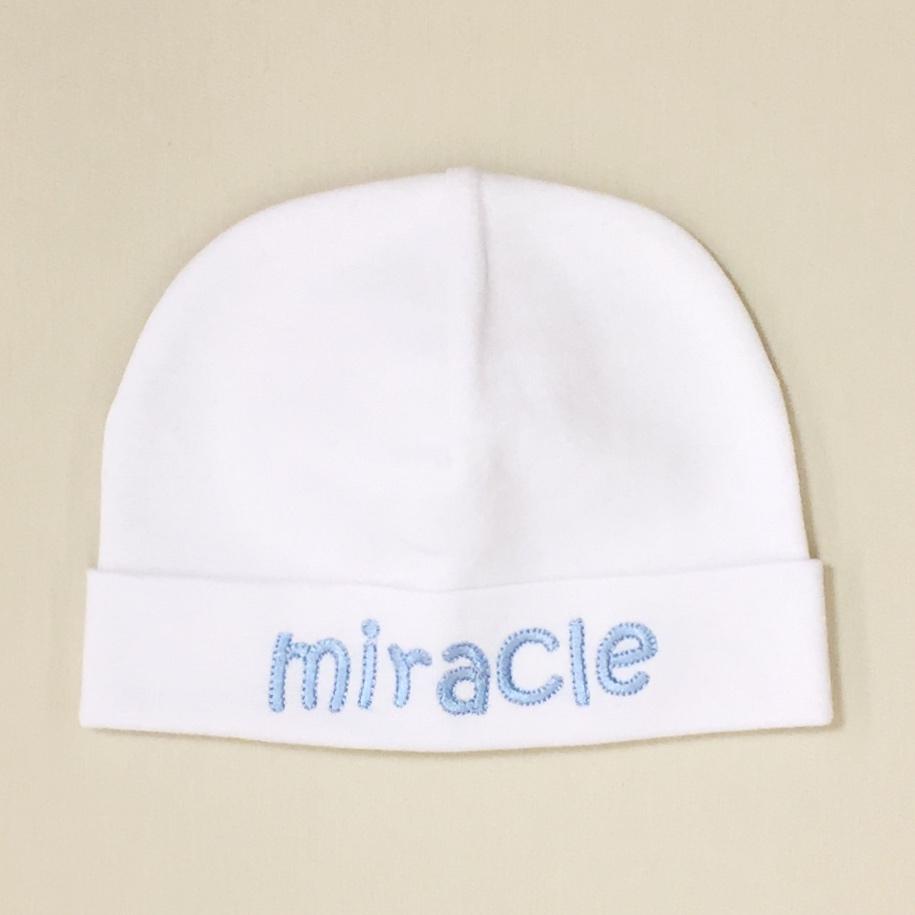 Itty Bitty Baby Embroidered Toques (White)