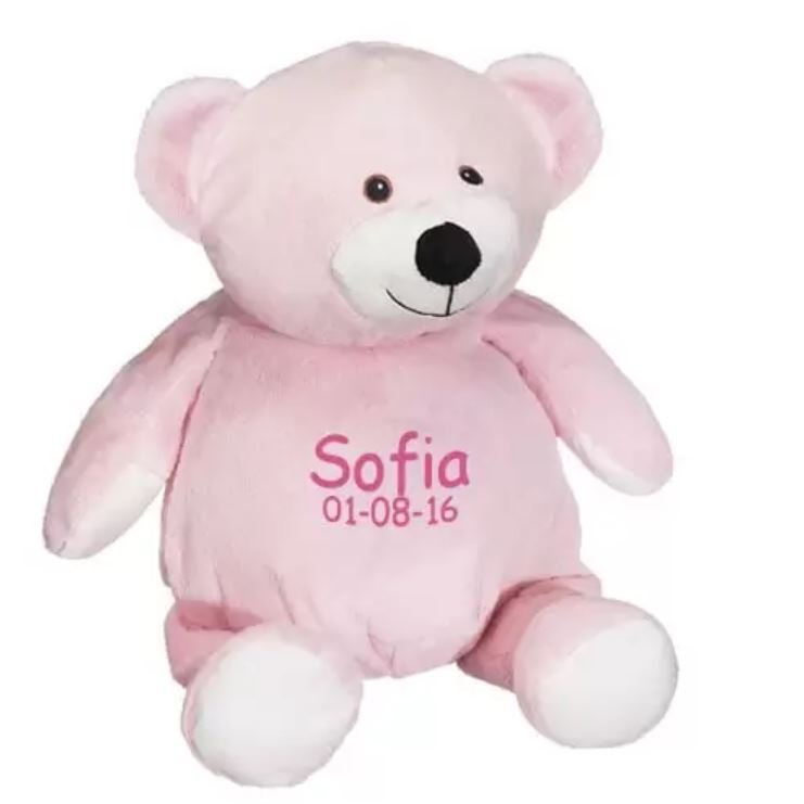 Personalized Stuffed Animal - Pink Teddy Bear
