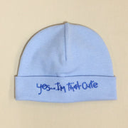 Itty Bitty Baby Embroidered Toques (Blue)