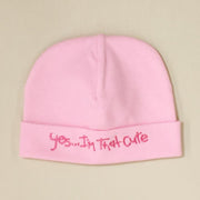 Itty Bitty Baby Embroidered Toques (Light Pink)
