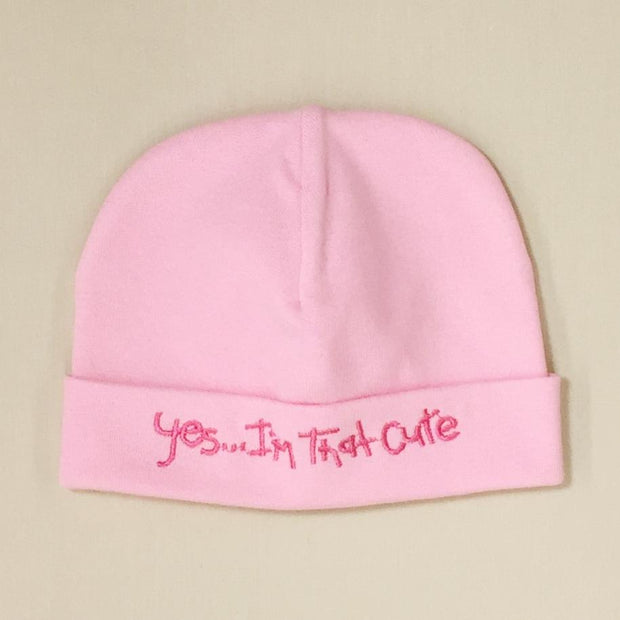 Itty Bitty Baby Embroidered Toques (Light Pink)